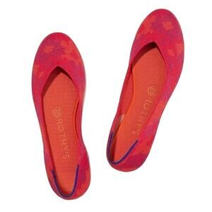 Rothy's The Flat‎ Red Botanicamo Retired Women’s Size 13